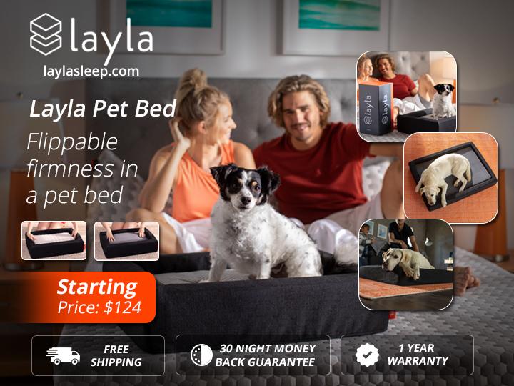 Image - Layla Pet Bed - Memory Foam Pet Beds

It's time to make your pet's life more comfortable with flippable firmn...