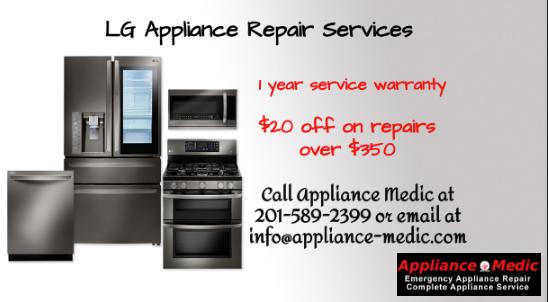 Image - Get LG Appliance Repair in Montvale, NJ with Appliance Medic. The company has an experience of more than 20 y...